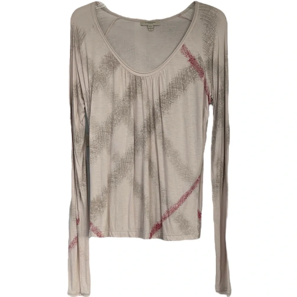 Vintage Burberry Nova Check Shirt Y2K Lightweight Plaid All Season Size Large - Picture 3 of 16